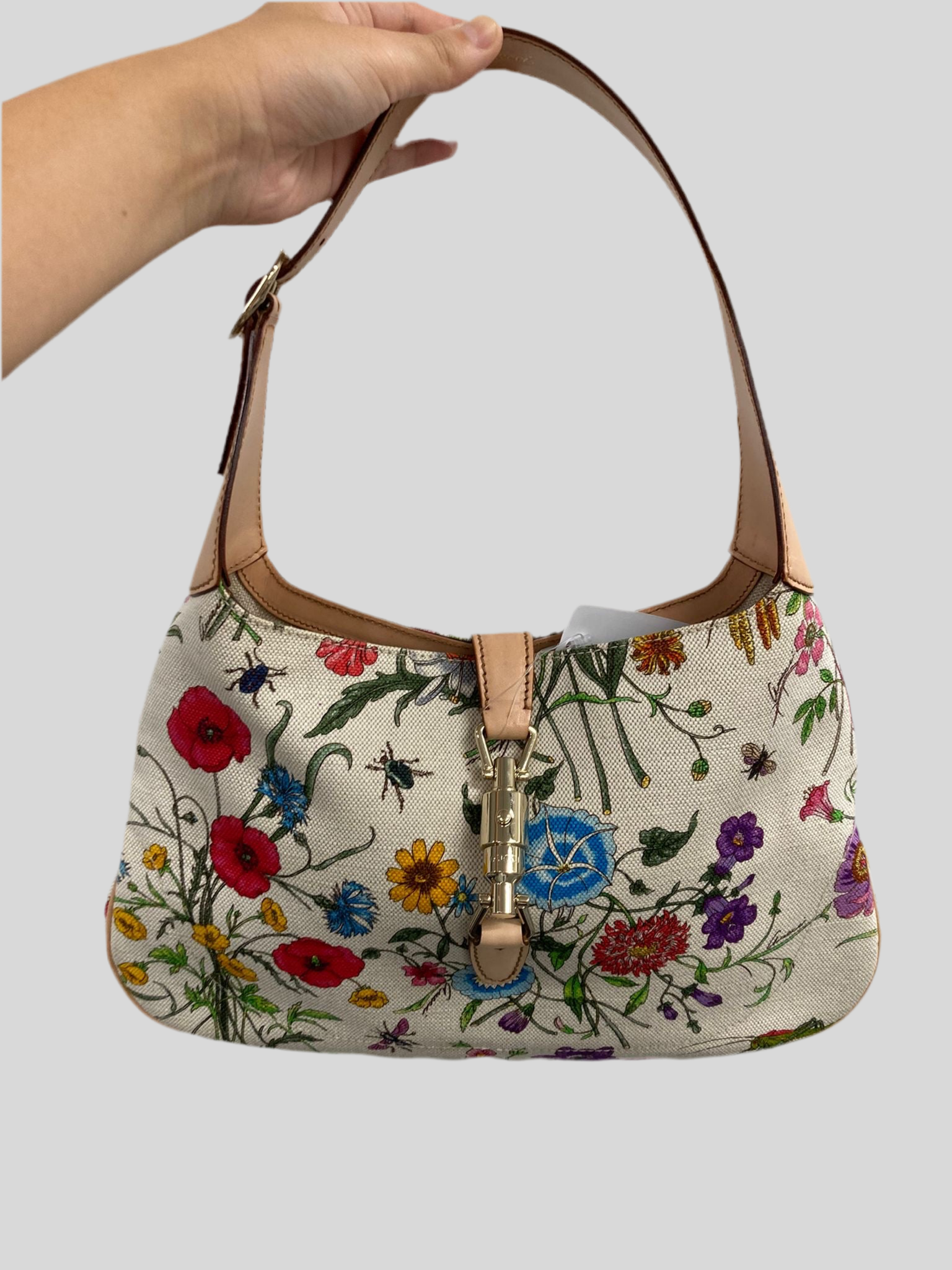 Gucci Jackie Flora Shoulder Bag – Canvas floral