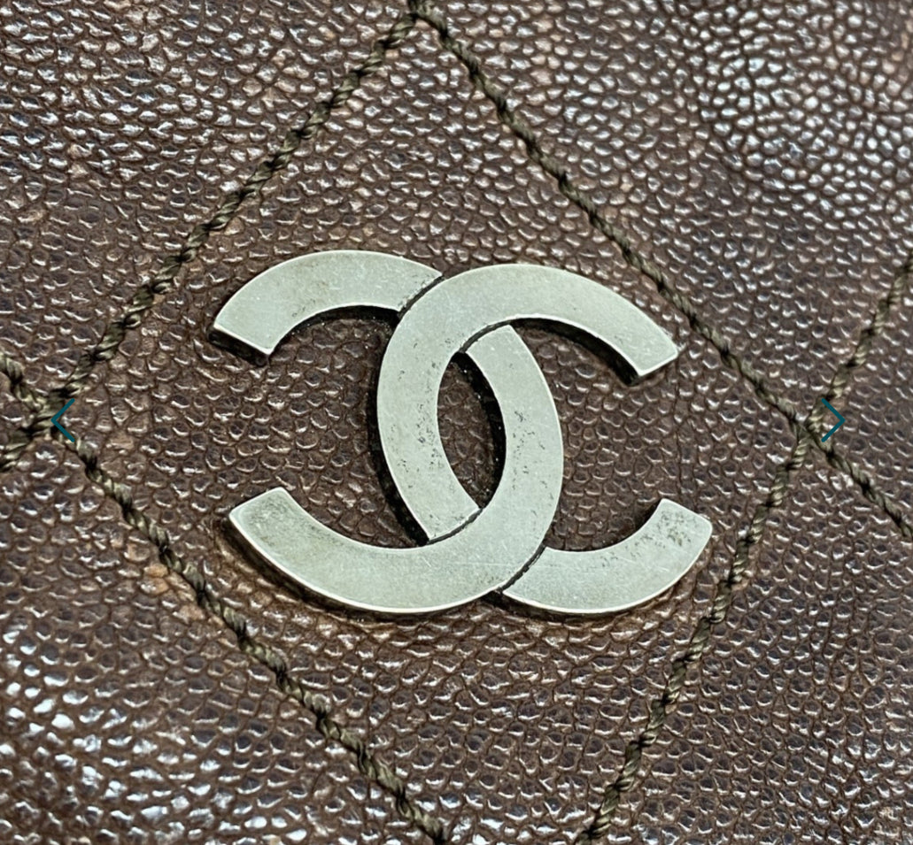 Chanel bowling bag marrón
