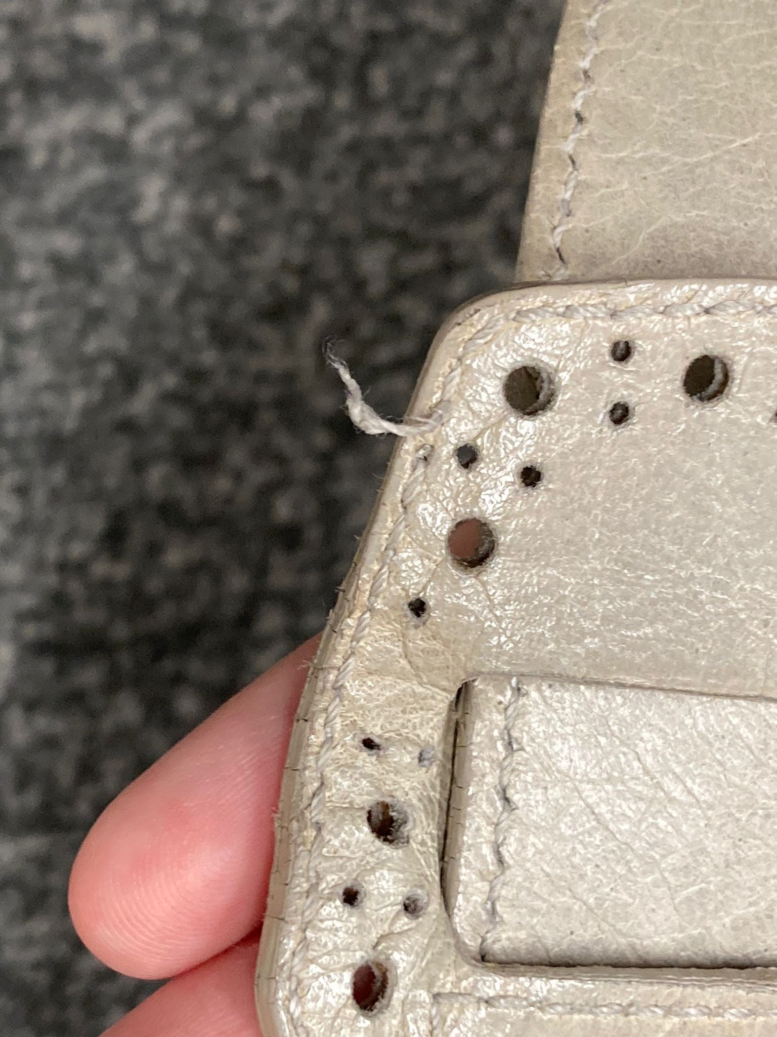 Balenciaga Giant City “Covered” Brogue Gris - crema