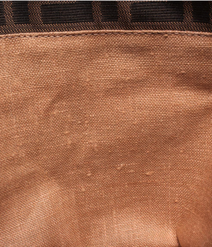 Fendi Zucca con solapa y asas de cuero vintage