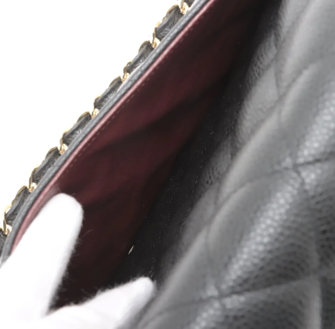 Chanel 11.12 Double Flap Jumbo en piel caviar negra