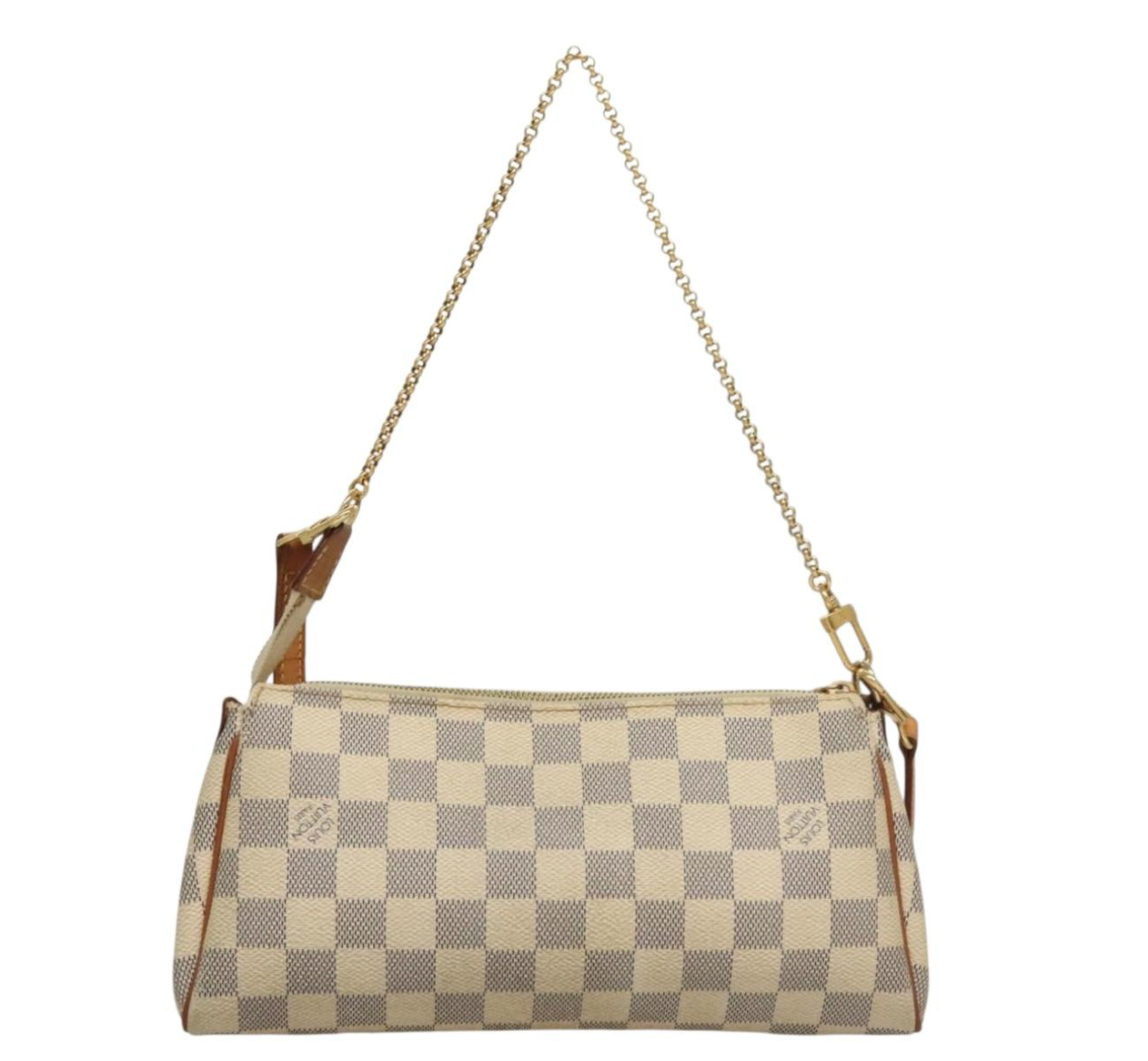 Louis Vuitton Eva White Damier Azur con dos correas