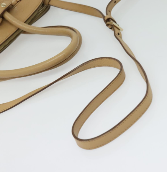 Prada tote bag en piel beige con bandolera
