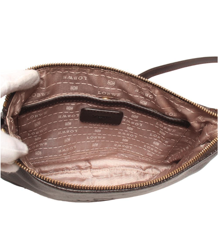 Loewe Heritage Bandolera en piel marrón chocolate