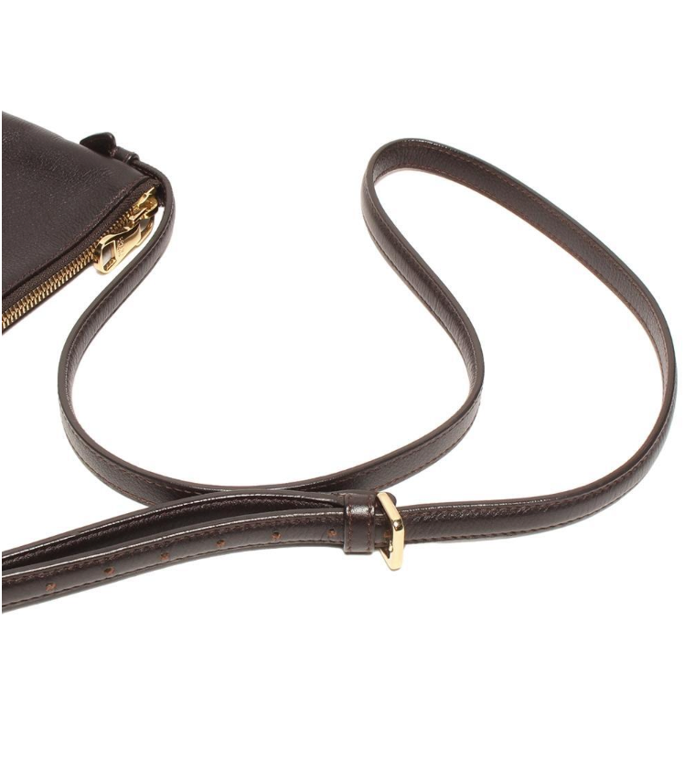 Loewe Heritage Bandolera en piel marrón chocolate