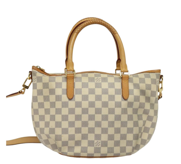 Bolso Riviera en canvas damier azur con bandolera