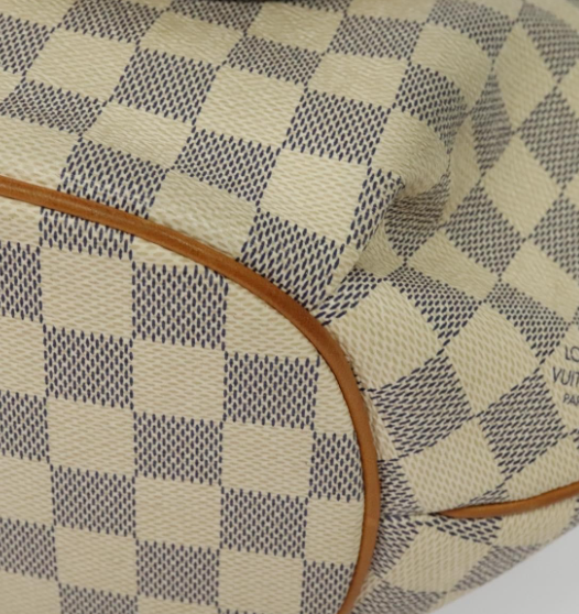 Bolso Riviera en canvas damier azur con bandolera