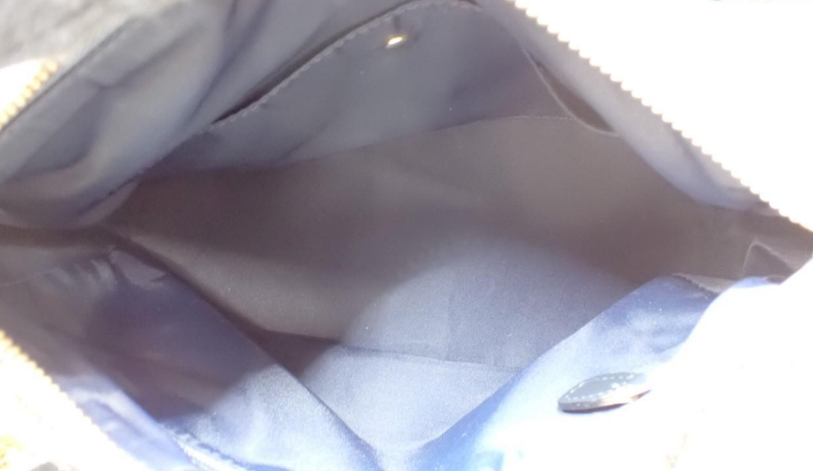 Christian Dior Trotter Bowling Handbag en Lona y Piel Azul Marino