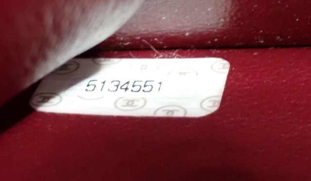 Chanel single flap matelassé 25 rojo con cadena dorada – serie 5 (1997-1999)