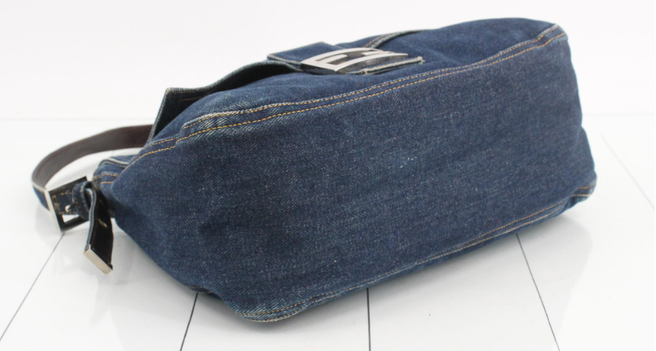 Fendi Mamma Baguette Denim - Icono Vintage