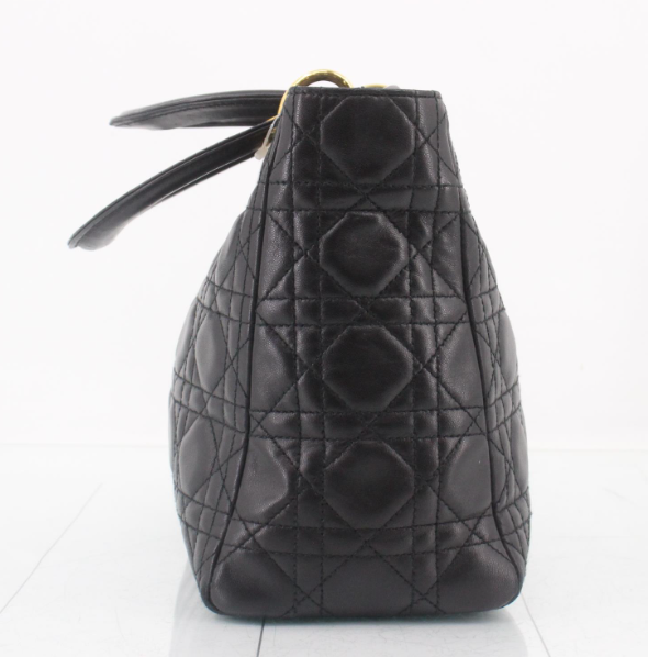 Christian Dior Lady Dior Mediano Cannage Negra Vintage