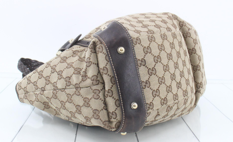 Gucci pelham gg canvas marron chocolate grande