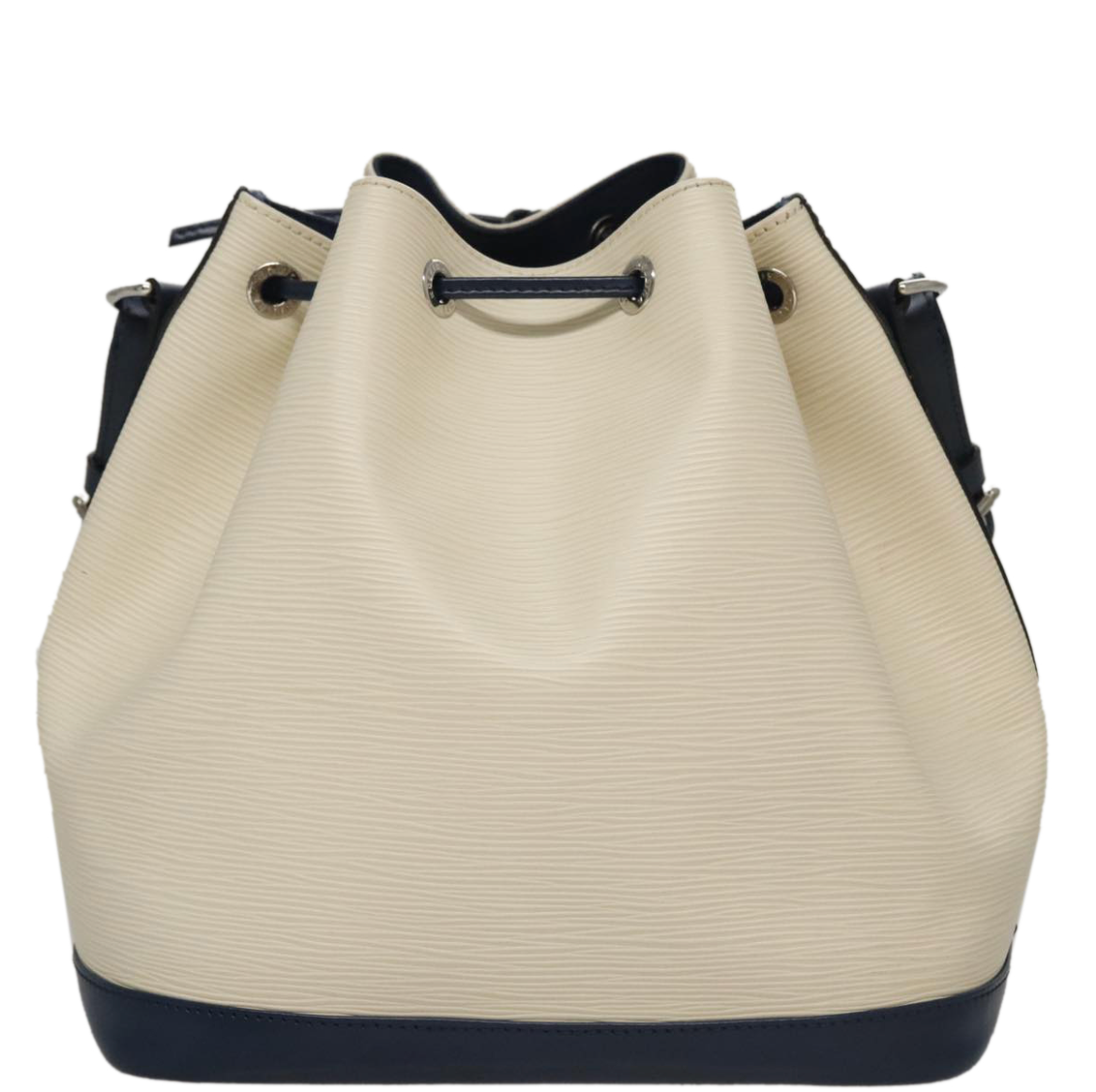 LV Petit Noé en piel Epi bicolor Ivory y negro - edición especial