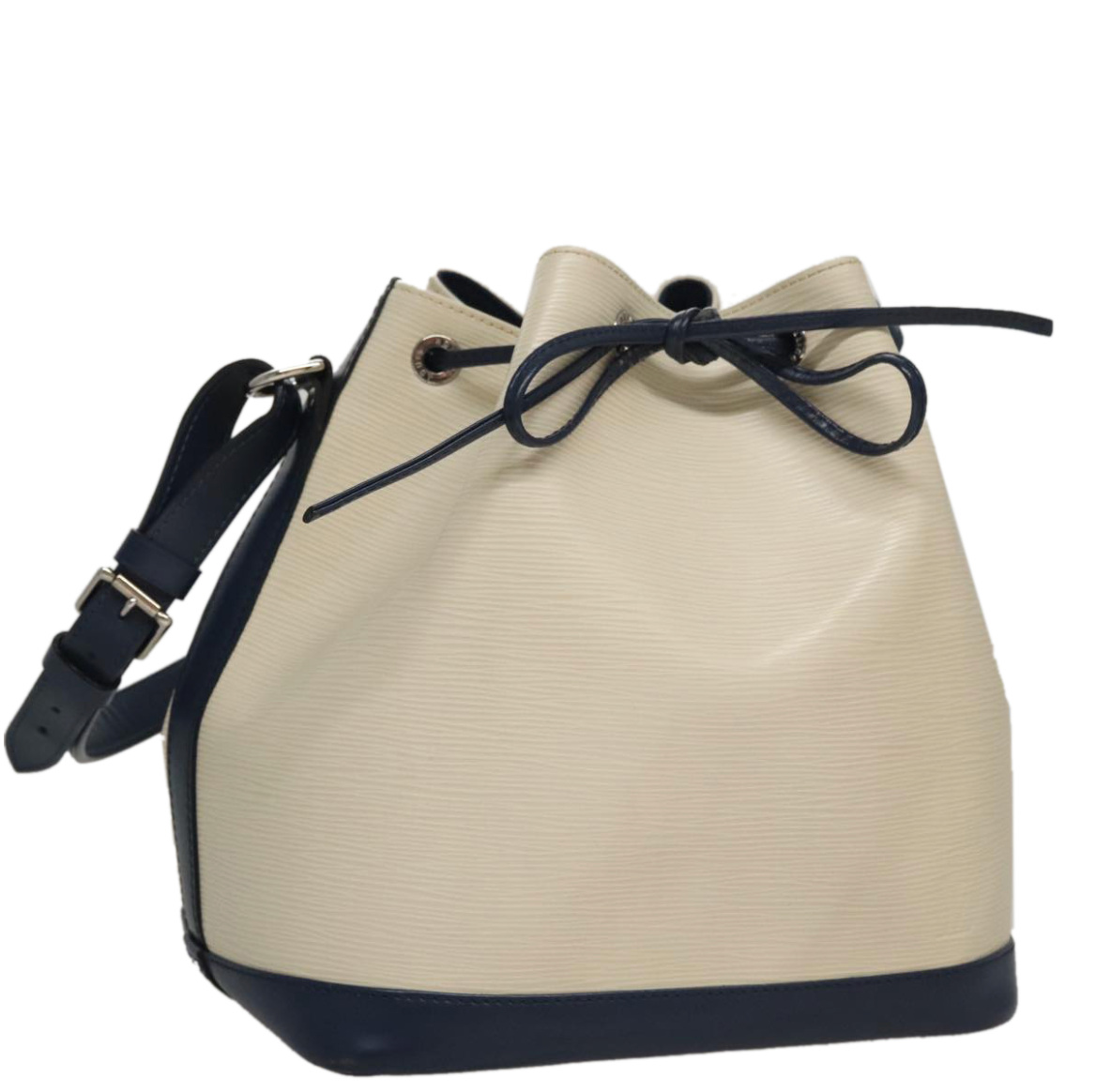 LV Petit Noé en piel Epi bicolor Ivory y negro - edición especial
