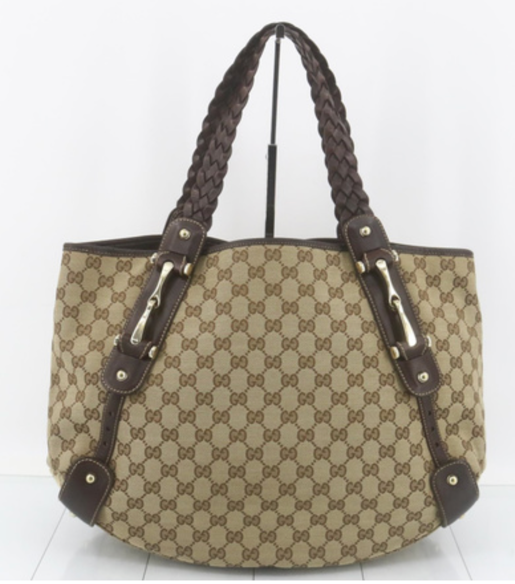 Gucci Pelham GG Canvas con Asas Marrones