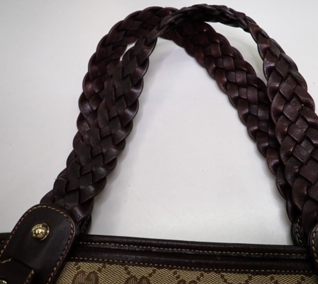 Gucci Pelham GG Canvas con Asas Marrones