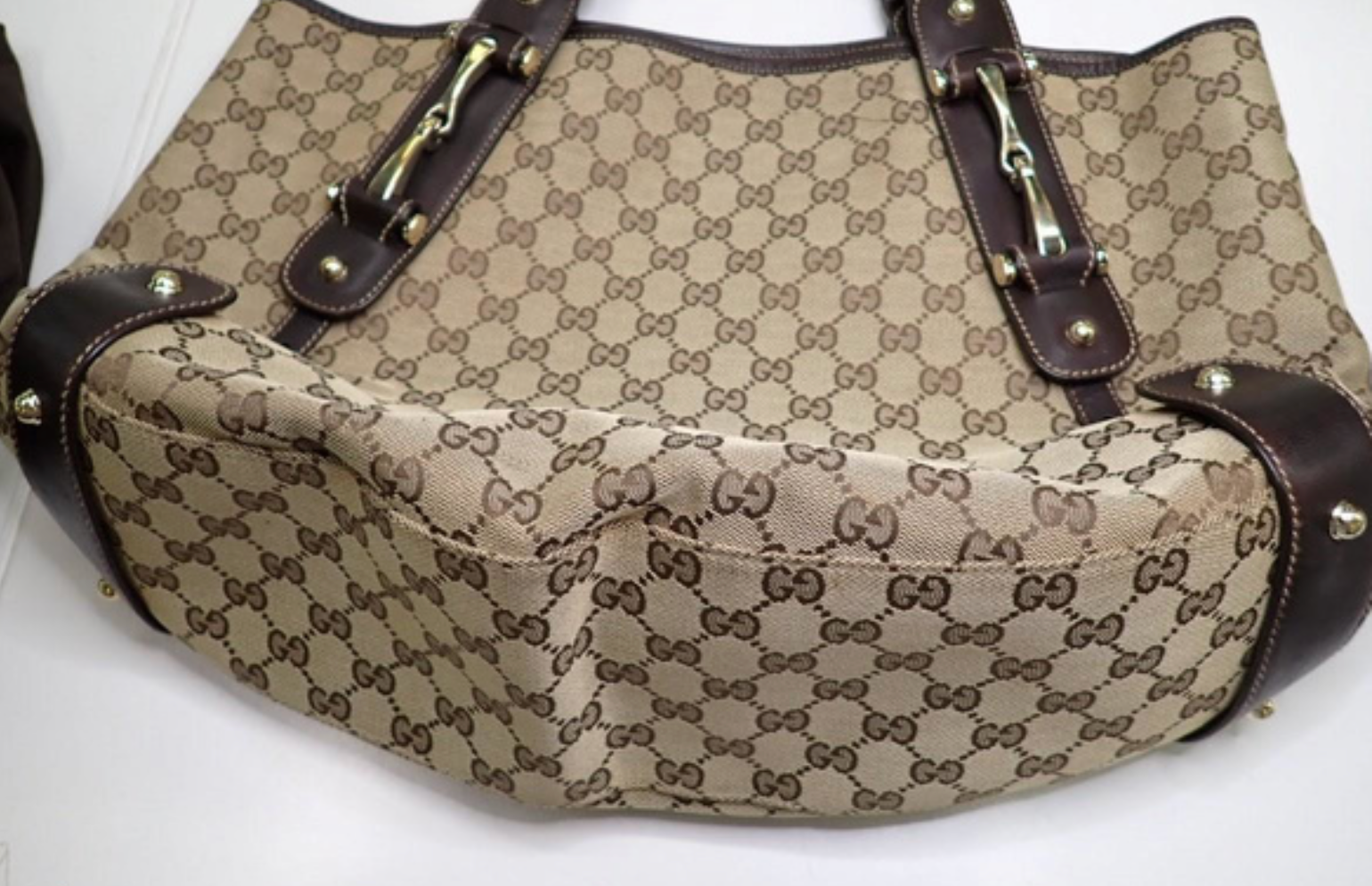 Gucci Pelham GG Canvas con Asas Marrones