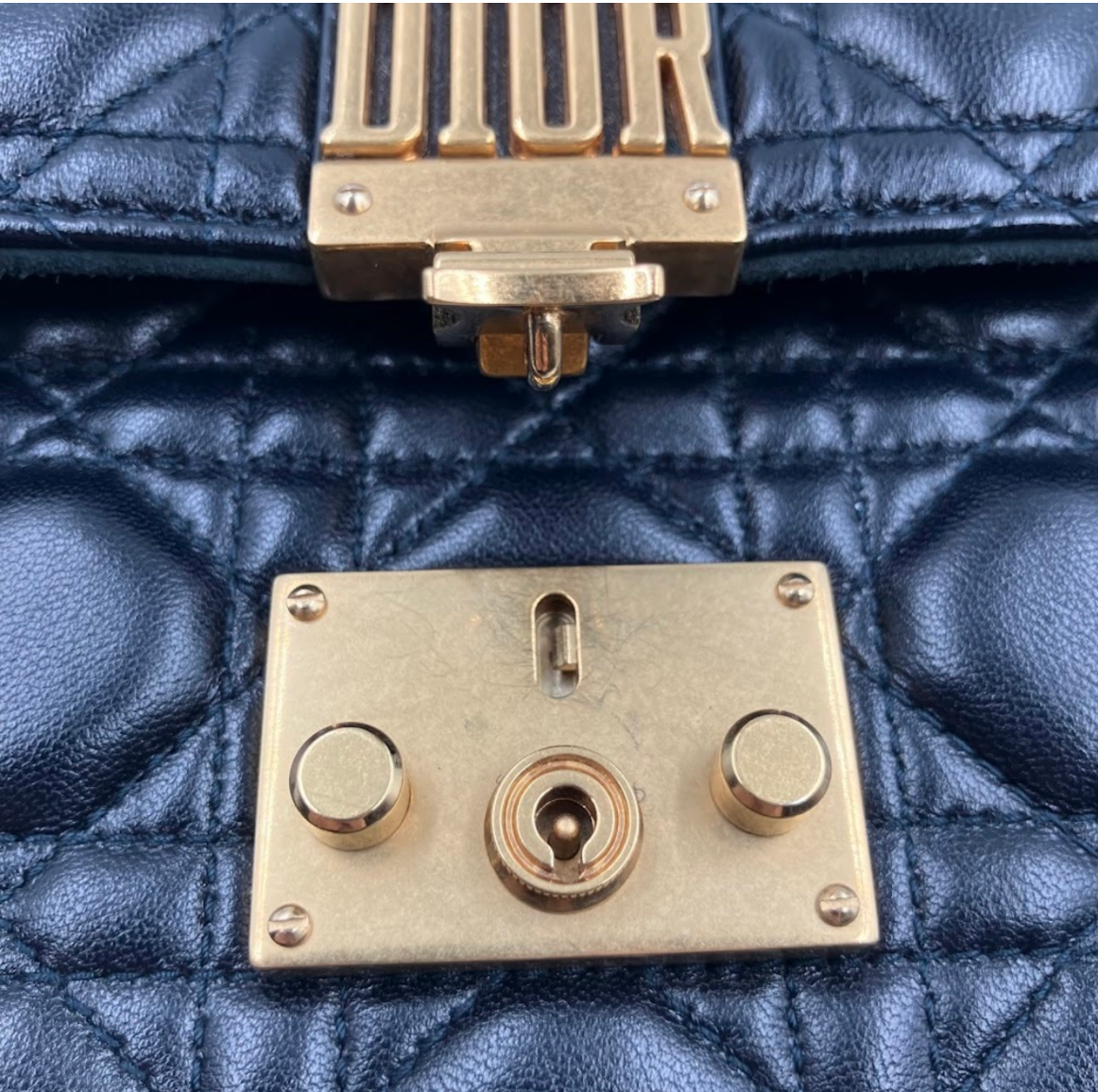 DiorAddict Cannage bandolera guitar bag black - bajo pedido