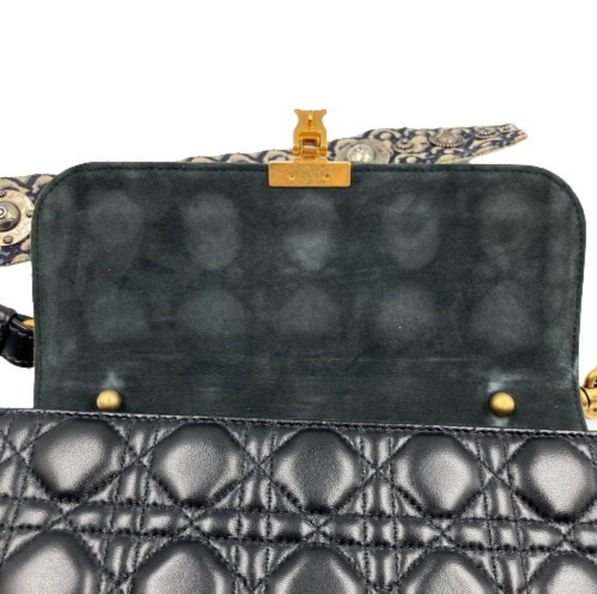 DiorAddict Cannage bandolera guitar bag black - bajo pedido