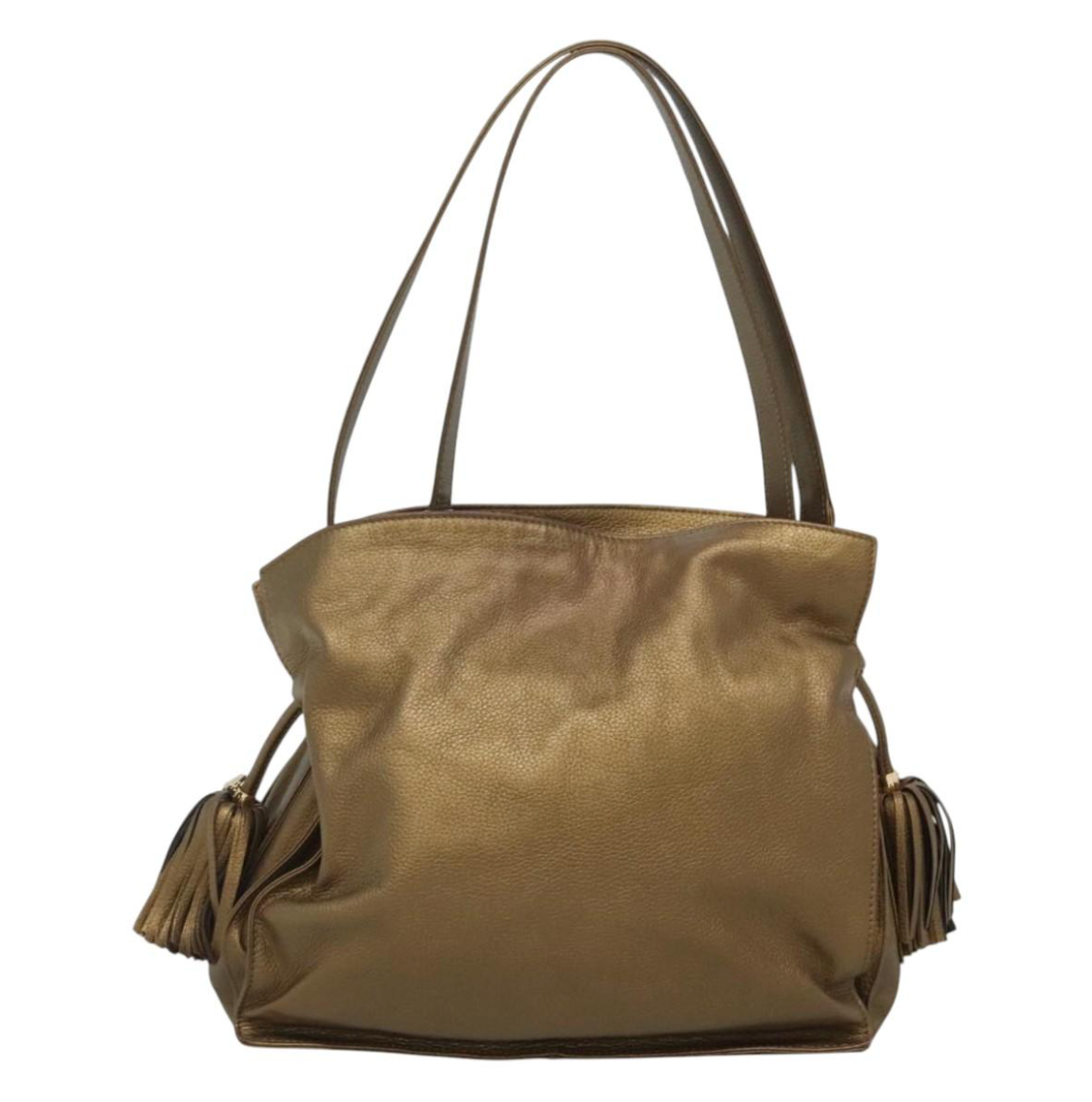 Loewe Flamenco Medium en piel gold
