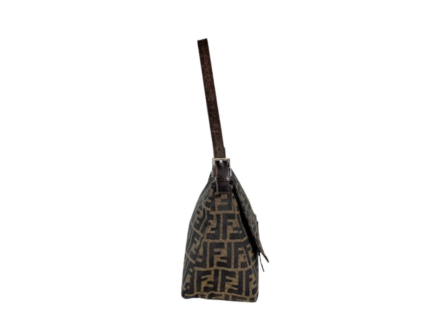 Fendi Mamma Baguette en canvas marrón