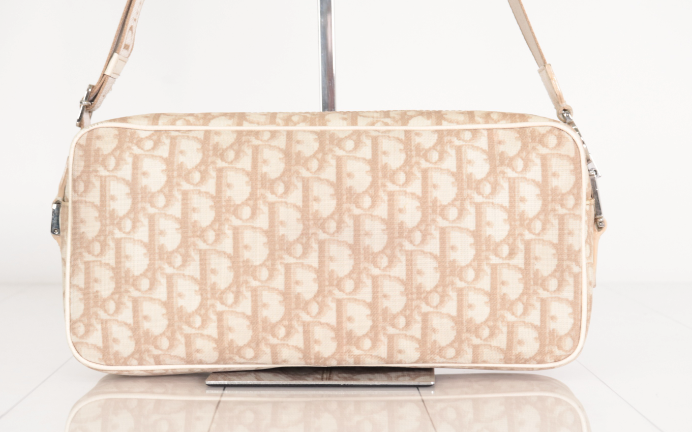Christian Dior Trotter Beige Floral Embroidery