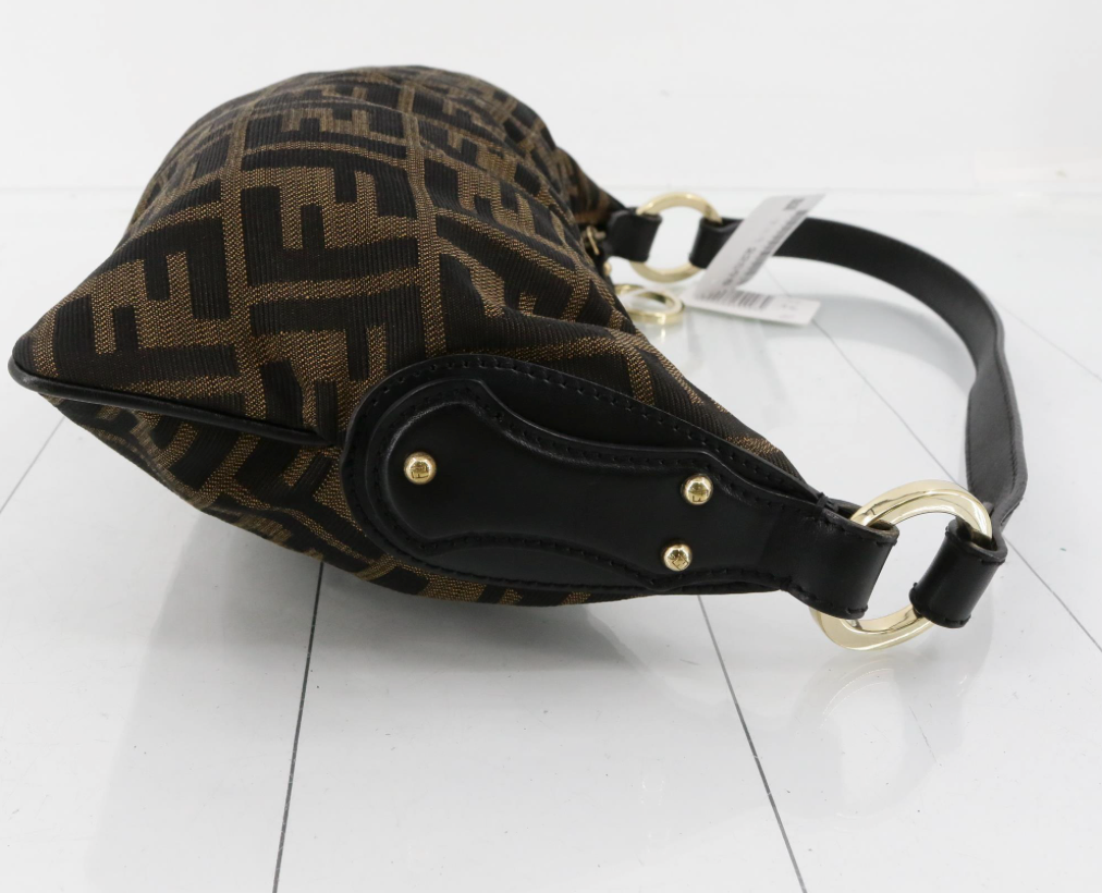 Fendi Zucca hobo en canvas marrón