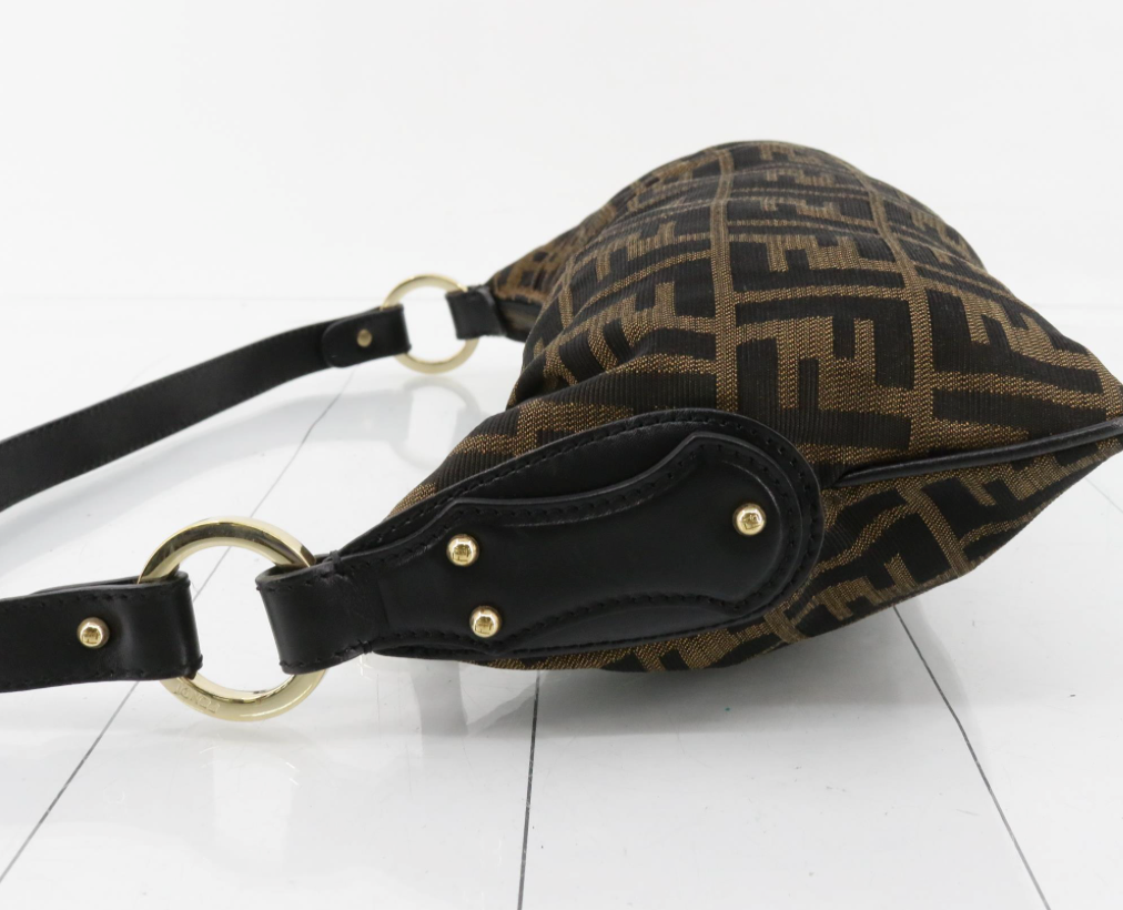 Fendi Zucca hobo en canvas marrón