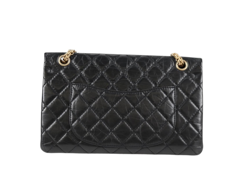 Chanel Reissue 2.55 Flap Bag en piel de becerro negra 2019