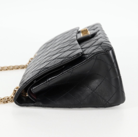 Chanel Reissue 2.55 Flap Bag en piel de becerro negra 2019
