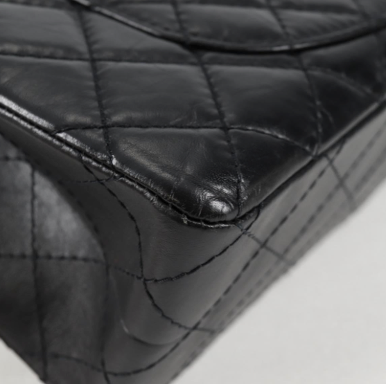 Chanel Reissue 2.55 Flap Bag en piel de becerro negra 2019