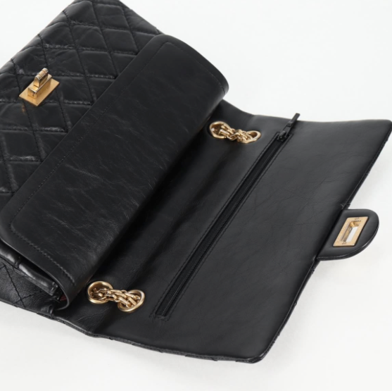 Chanel Reissue 2.55 Flap Bag en piel de becerro negra 2019