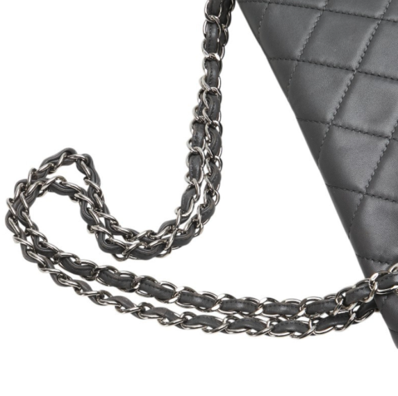 Chanel 2.55 Reissue Flap Bag – Piel gris metalizada