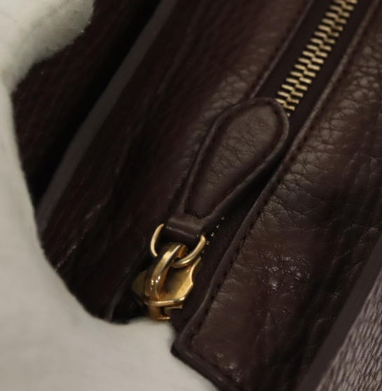 Céline Luggage Shopper Pequeño en Piel Marrón