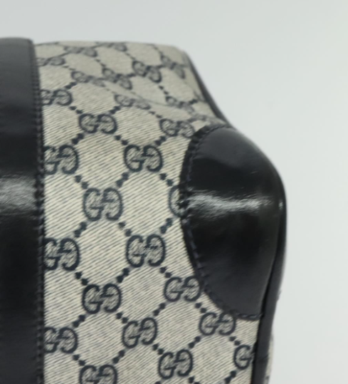 Zip Boston GG Canvas Azul Mediano bandolera