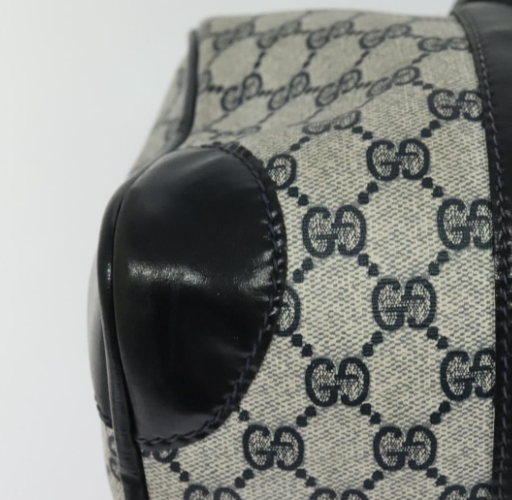 Zip Boston GG Canvas Azul Mediano bandolera