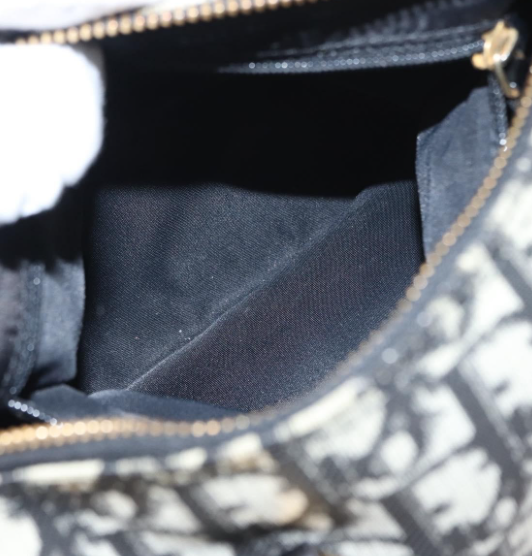 CHRISTIAN DIOR Vintage mini Trotter Bowling Boston Bag en canvas