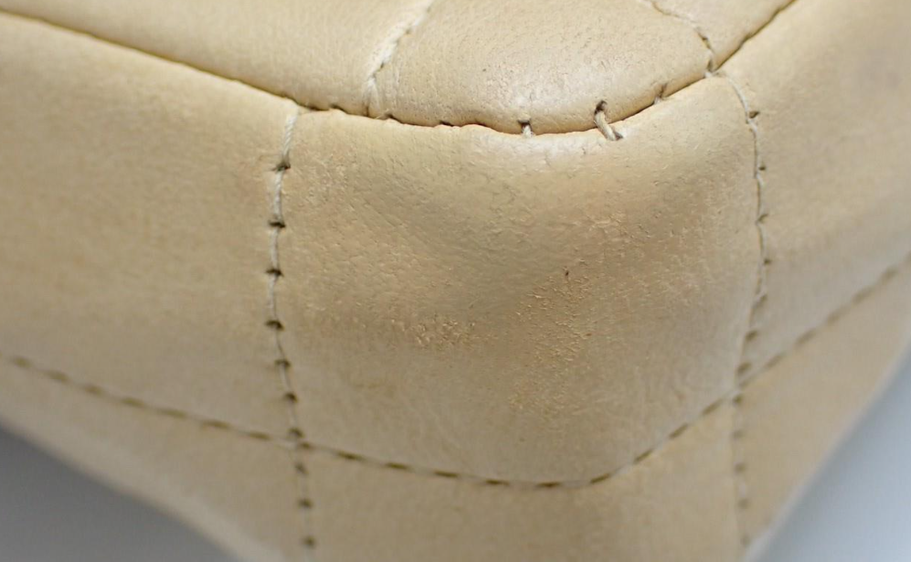 Chanel Choco Bar Lambskin Shoulder Bag — Beige