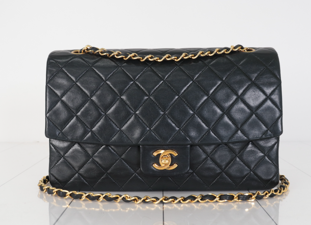 Chanel Timeless Single Flap Vintage con cartera