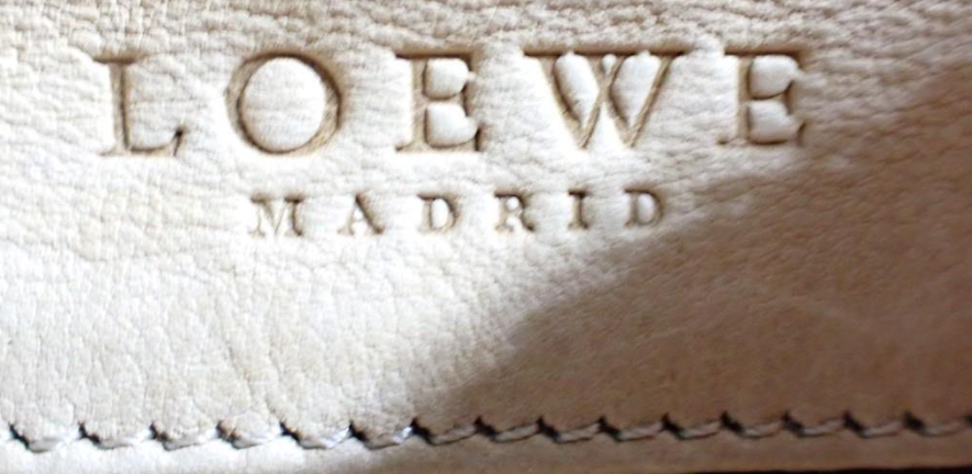 Bolso Loewe Amazona 28 en Ante Beige y Piel Marrón