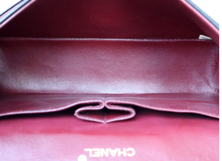 chanel timeless 27 matelassé lambskin double flap negro – serie 1