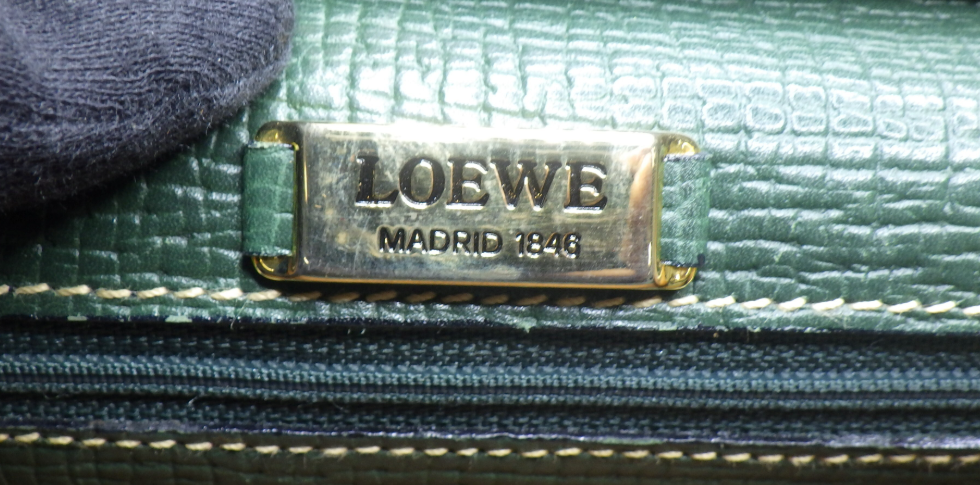 Loewe Barcelona mediano vintage bandolera Verde