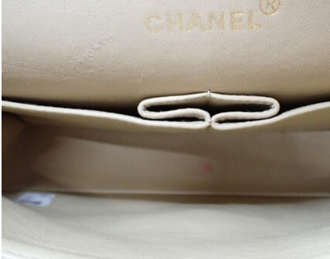CHANEL Timeless 25 Double Flap Beige Lambskin – Serie 2 (1991-1994)
