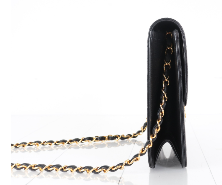 Chanel Timeless Matelassé Single Flap  Serie 3 – Piel negra con herrajes dorados