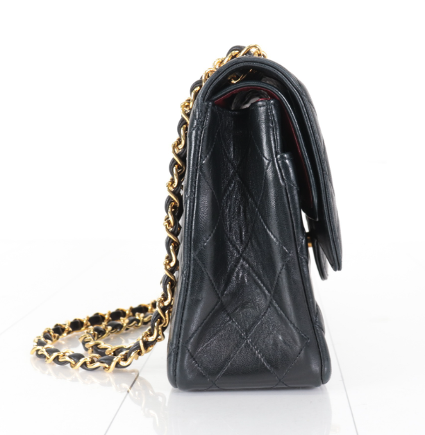 Chanel Timeless Double Flap 25 Lambskin Negro -  Serie 1