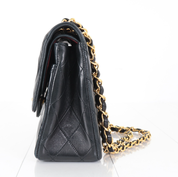 Chanel Timeless Double Flap 25 Lambskin Negro -  Serie 1