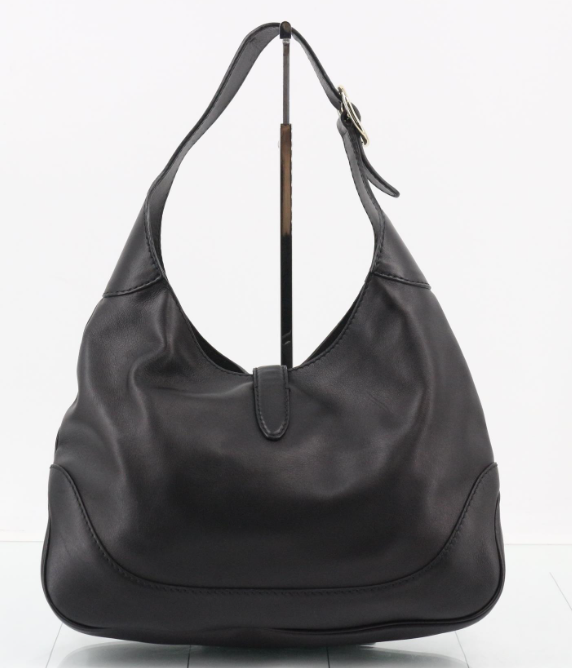 Gucci New Jackie Mediana Piel Negra Con Bandolera Extra