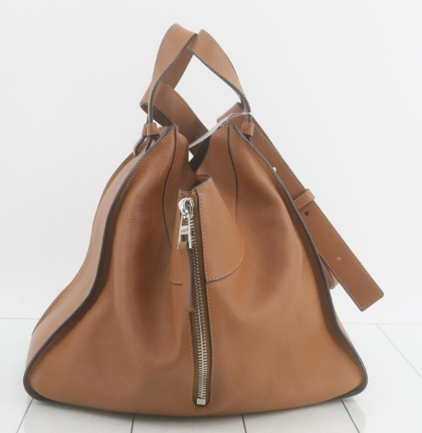Loewe Hammock Mediano Piel Camel Con Pouch y Bandolera
