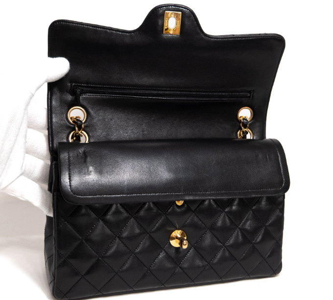 Chanel Timeless 25 Negro Classic Double Flap
