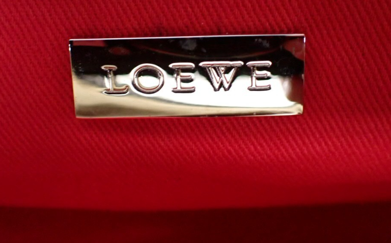 Loewe Amazona 30 Ante oro y Piel Camel/Marrón